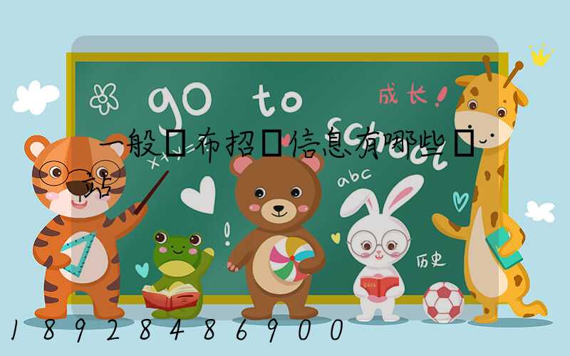 一般發布招標信息有哪些網站