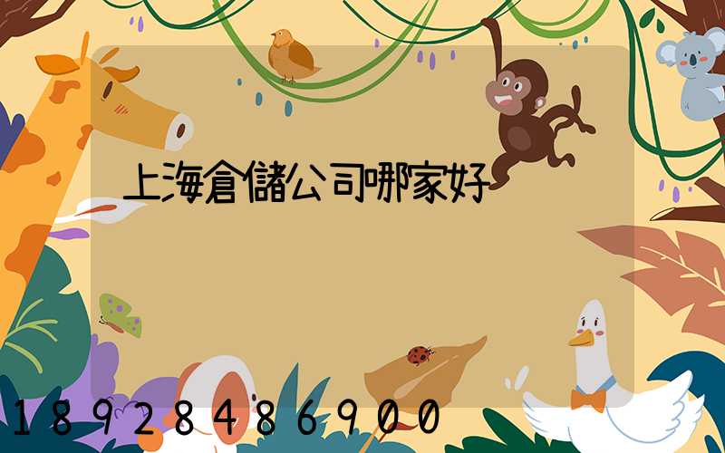 上海倉儲公司哪家好