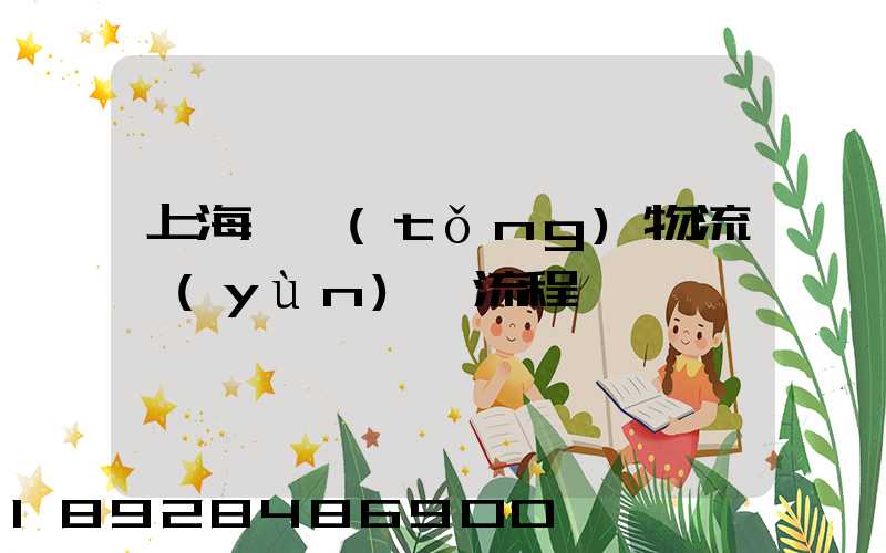 上海傳統(tǒng)物流運(yùn)輸流程