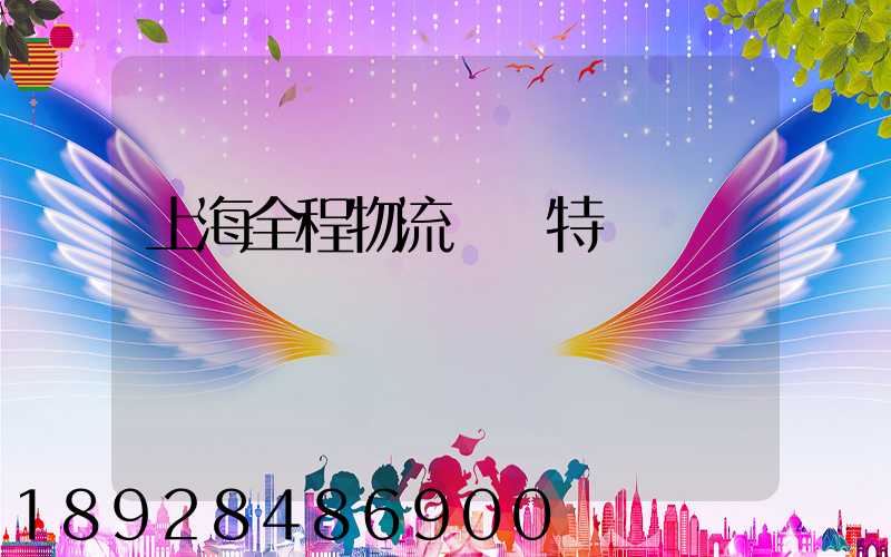上海全程物流運輸特點