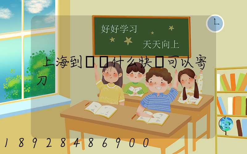 上海到廣東什么快遞可以寄刀