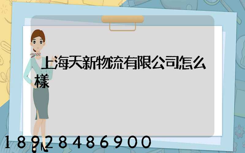 上海天新物流有限公司怎么樣
