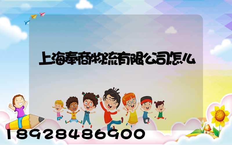 上海奉商物流有限公司怎么樣