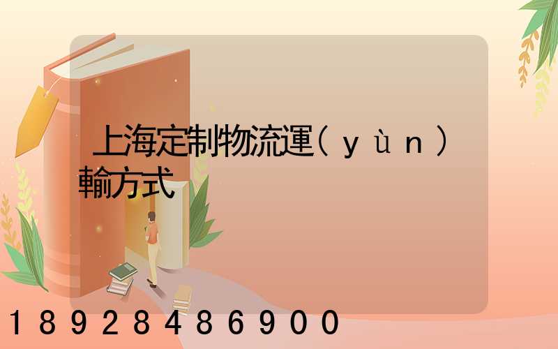 上海定制物流運(yùn)輸方式