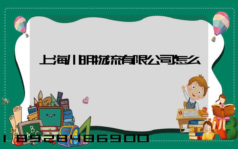 上海川明物流有限公司怎么樣