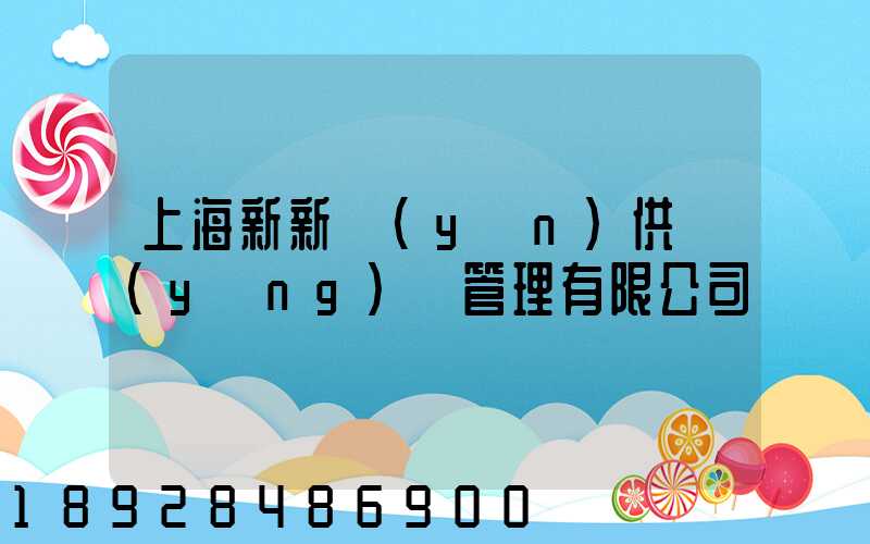 上海新新運(yùn)供應(yīng)鏈管理有限公司