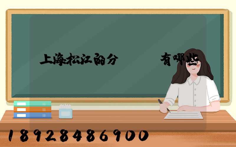 上海松江的分練倉庫有哪些