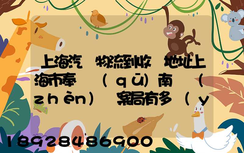 上海汽車物流到收貨地址上海市奉賢區(qū)南橋鎮(zhèn)檔案局有多遠(yuǎn)
