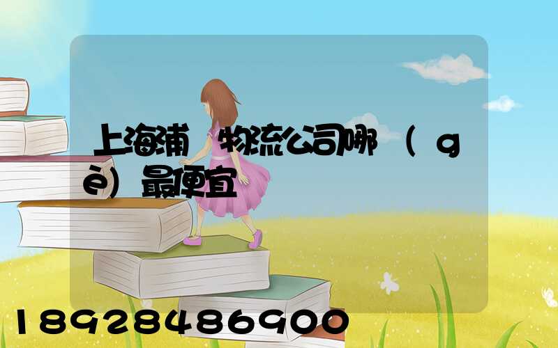 上海浦東物流公司哪個(gè)最便宜