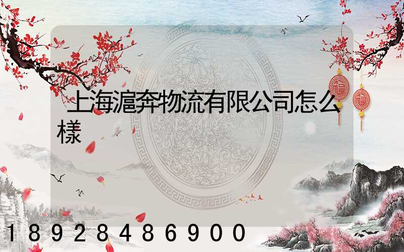 上海滬奔物流有限公司怎么樣