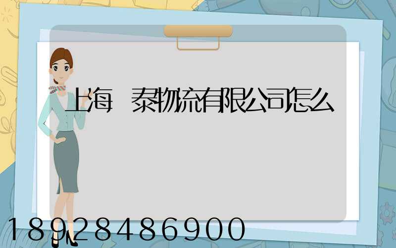 上海穩泰物流有限公司怎么樣