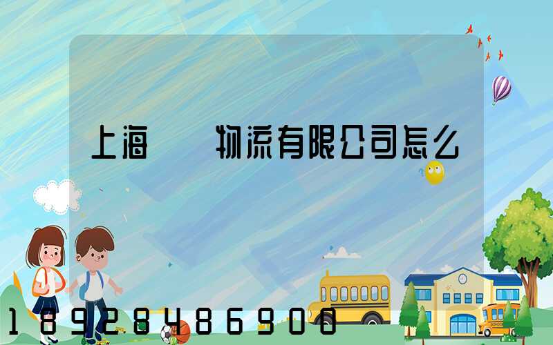 上海聯碩物流有限公司怎么樣