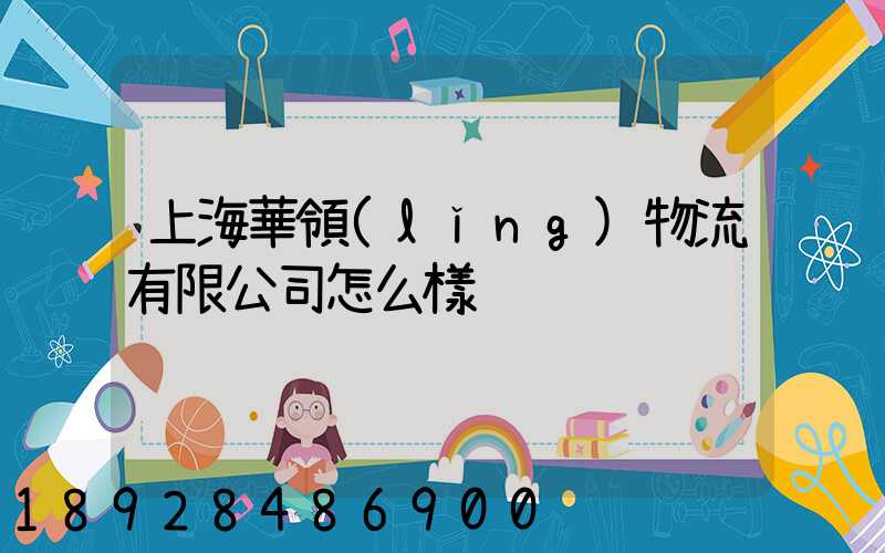 上海華領(lǐng)物流有限公司怎么樣