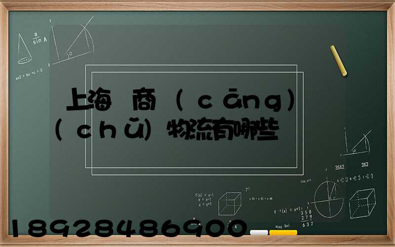 上海電商倉(cāng)儲(chǔ)物流有哪些
