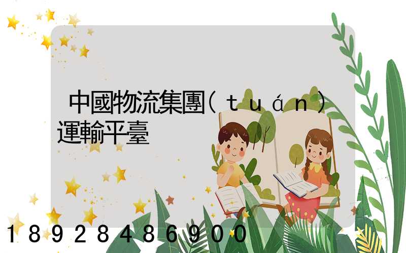 中國物流集團(tuán)運輸平臺