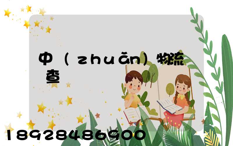 中轉(zhuǎn)物流運輸查詢