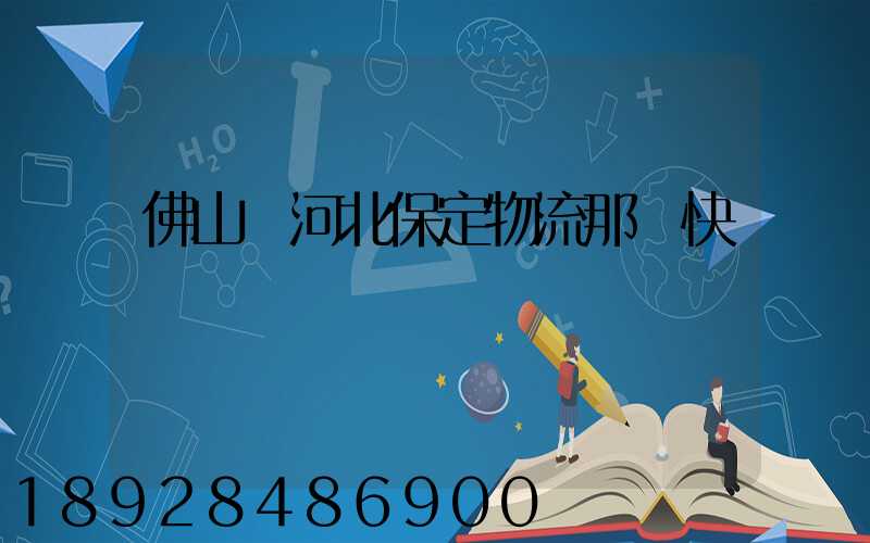 佛山發河北保定物流那個快