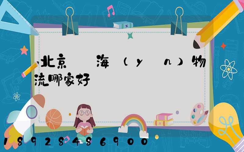 北京國際海運(yùn)物流哪家好