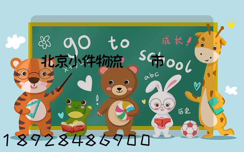 北京小件物流運輸市價