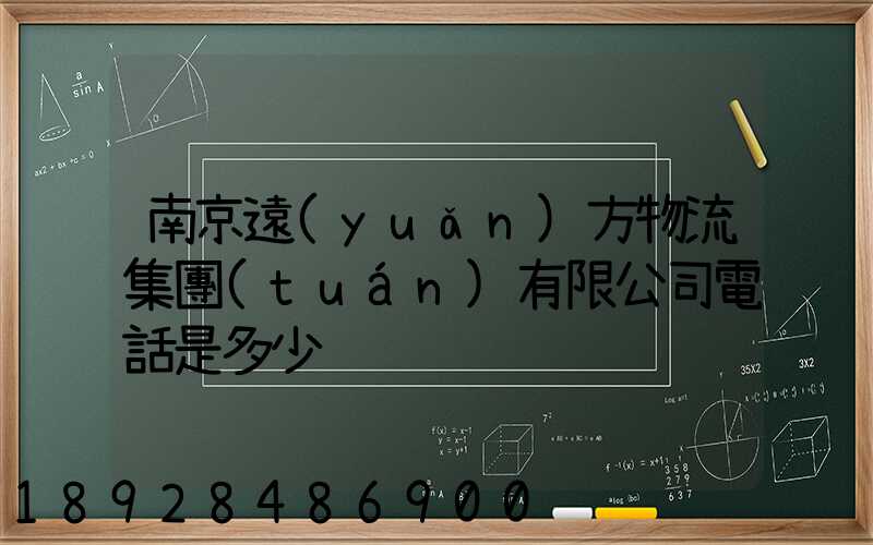 南京遠(yuǎn)方物流集團(tuán)有限公司電話是多少