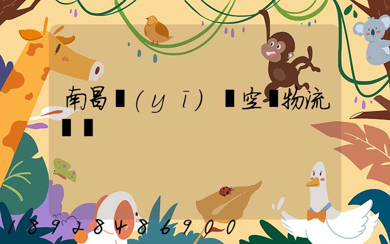 南昌醫(yī)藥空運物流運輸