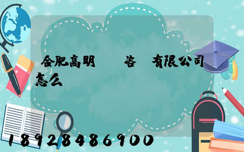 合肥高明貨運咨詢有限公司怎么樣