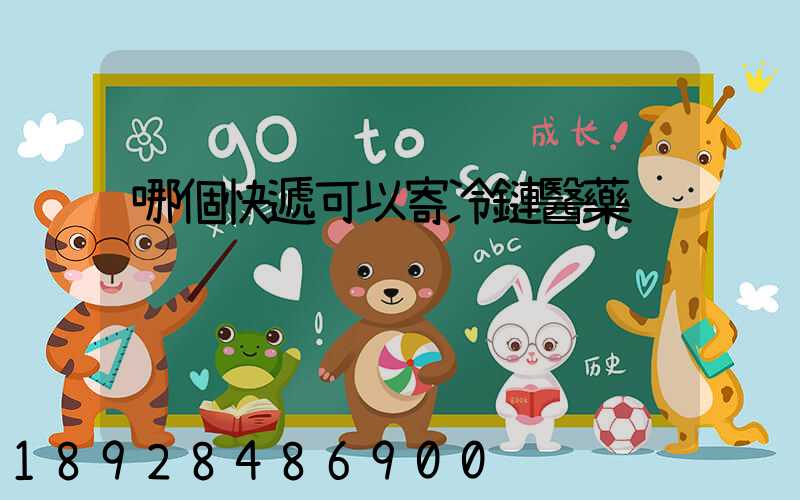 哪個快遞可以寄冷鏈醫藥