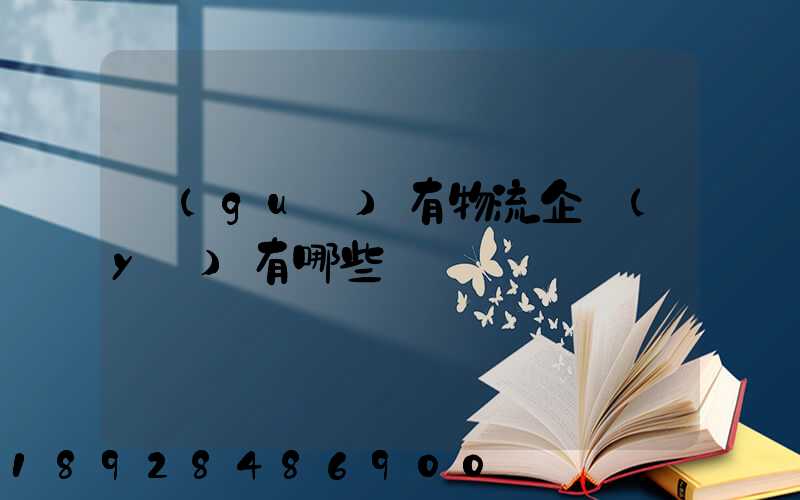 國(guó)有物流企業(yè)有哪些