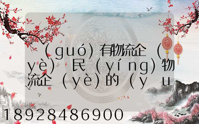 國(guó)有物流企業(yè)與民營(yíng)物流企業(yè)的優(yōu)缺點(diǎn)