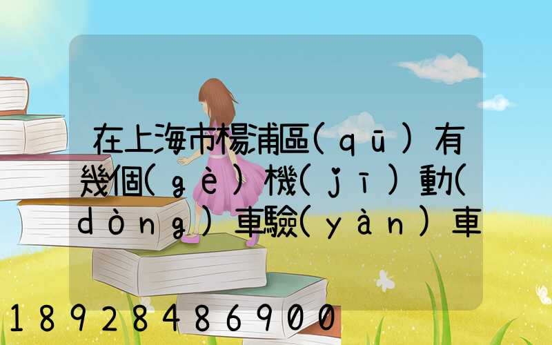 在上海市楊浦區(qū)有幾個(gè)機(jī)動(dòng)車驗(yàn)車點(diǎn)