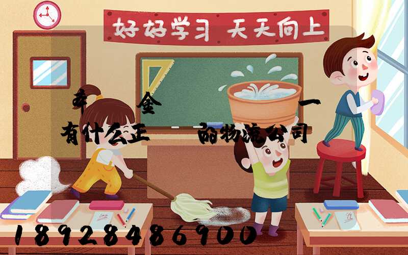 奉賢區金匯鎮(齊賢)一帶有什么正規點的物流公司嗎