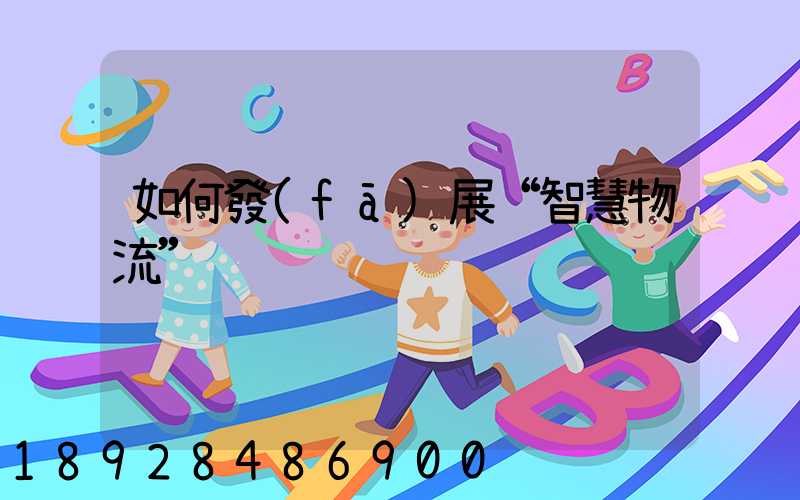 如何發(fā)展“智慧物流”