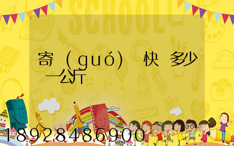 寄國(guó)際快遞多少錢一公斤