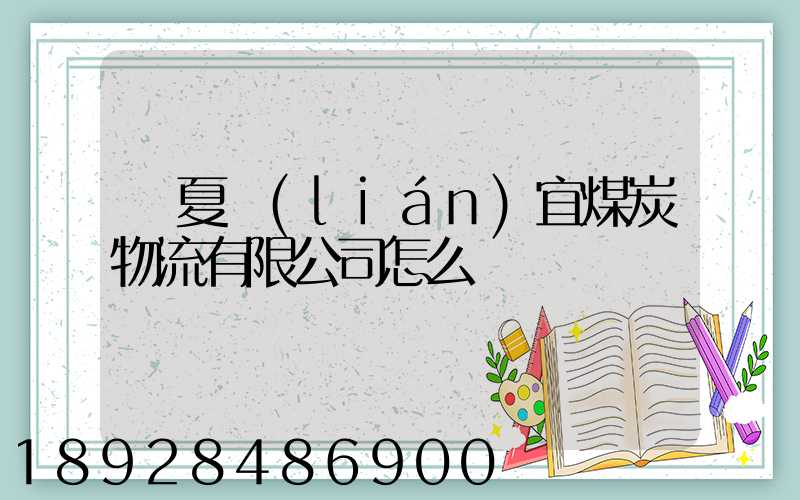 寧夏聯(lián)宜煤炭物流有限公司怎么樣