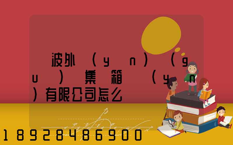 寧波外運(yùn)國(guó)際集裝箱貨運(yùn)有限公司怎么樣