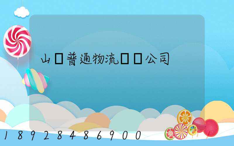 山東普通物流運輸公司