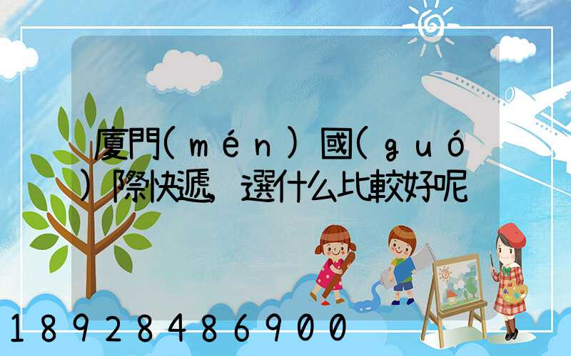 廈門(mén)國(guó)際快遞,選什么比較好呢