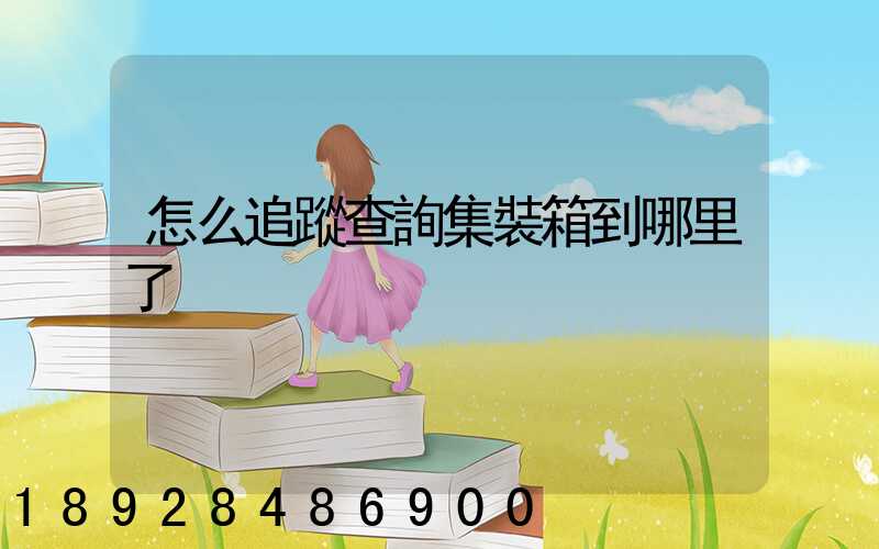 怎么追蹤查詢集裝箱到哪里了