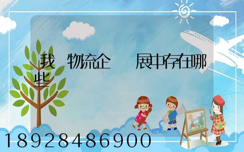 我國物流企業發展中存在哪些問題