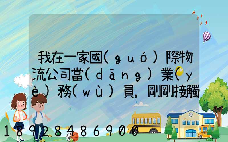我在一家國(guó)際物流公司當(dāng)業(yè)務(wù)員,剛剛接觸這個(gè)行業(yè),很多不懂,比如怎樣...