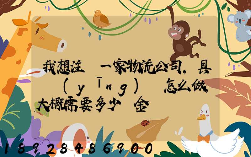 我想注冊一家物流公司,具體應(yīng)該怎么做,大概需要多少資金