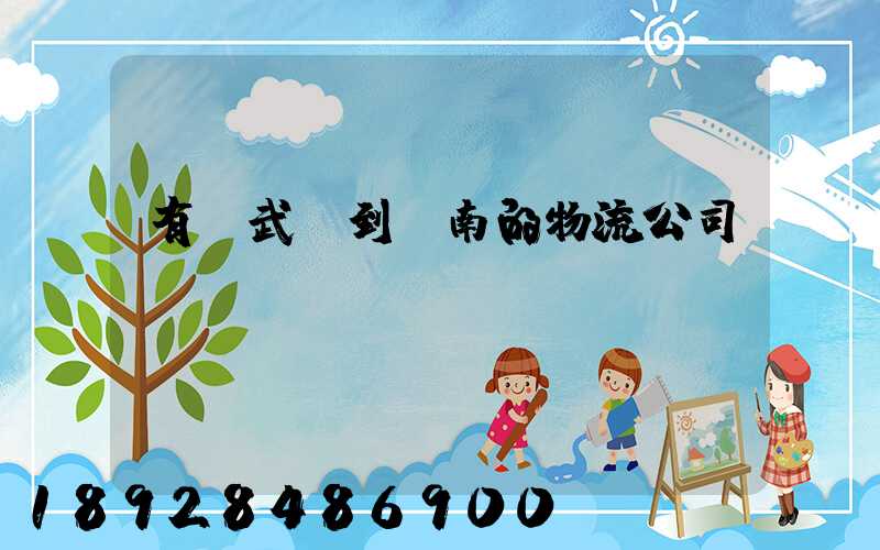 有從武漢到濟南的物流公司嗎