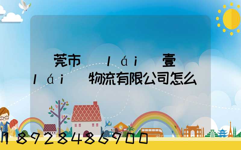 東莞市來(lái)壹來(lái)物流有限公司怎么樣