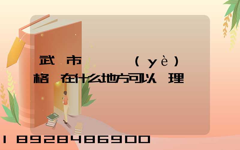 武漢市貨運從業(yè)資格證在什么地方可以辦理