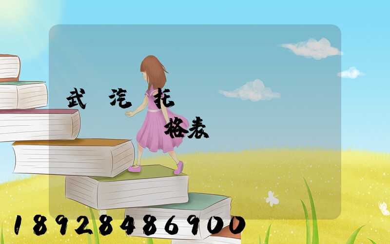 武漢汽車托運(yùn)價(jià)格表