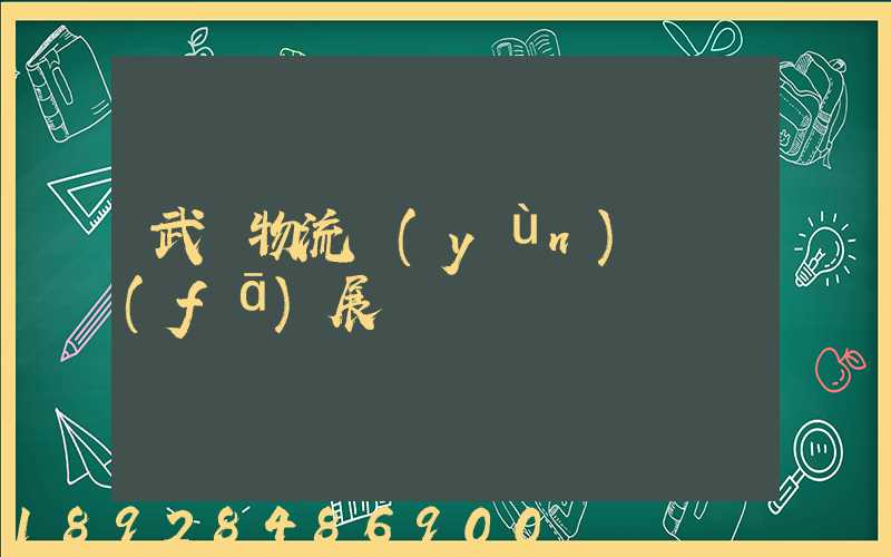 武漢物流運(yùn)輸發(fā)展