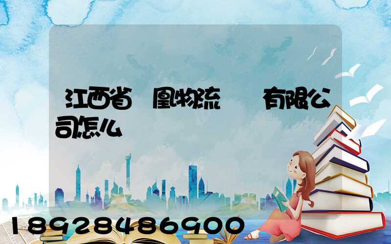 江西省鳳凰物流運輸有限公司怎么樣