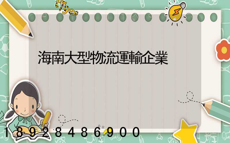 海南大型物流運輸企業
