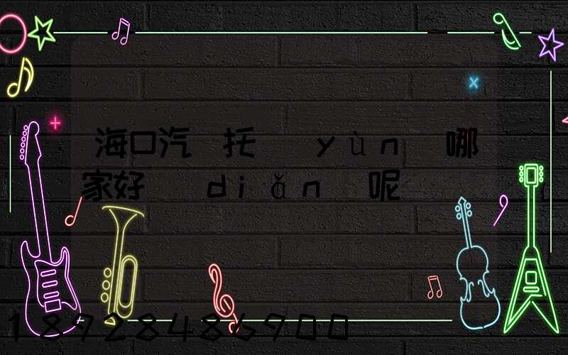 海口汽車托運(yùn)哪家好點(diǎn)呢