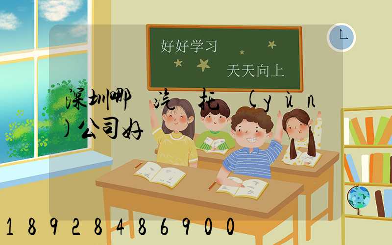 深圳哪個汽車托運(yùn)公司好